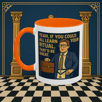 Masonic Mugs Ready to Go – Learn Your Ritual (Accent Coloured 11oz Mug) Printify