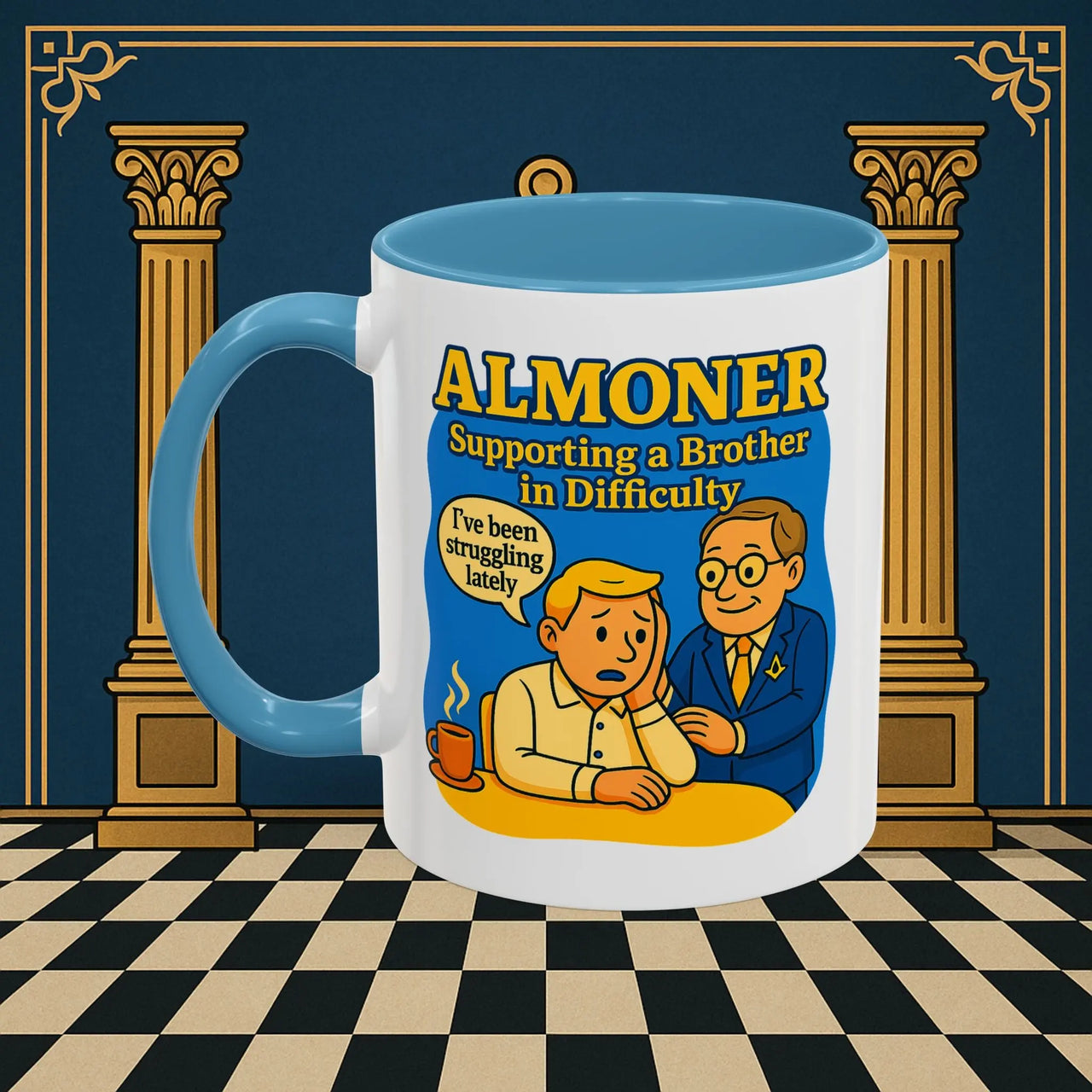 Masonic Mugs - Almoner's Assist - Almoner Printify