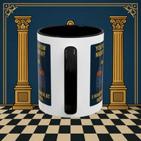 Masonic Mugs Ready to Go – Dinner at Home? Never Heard of It (Accent Coloured 11oz Mug) Printify