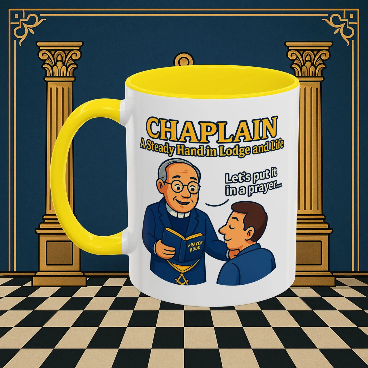 Masonic Mugs - Divine Guidance - Chaplain Printify