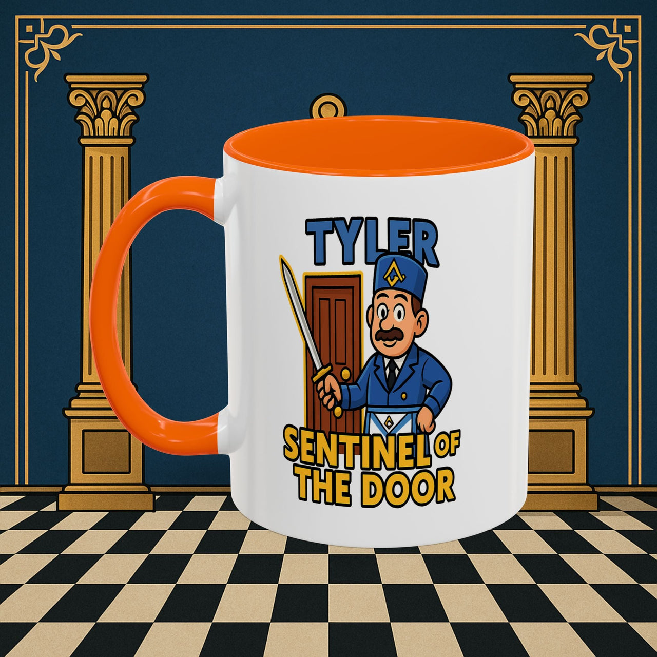Masonic Mugs - Tyler's Watchful Guard - Tyler Printify