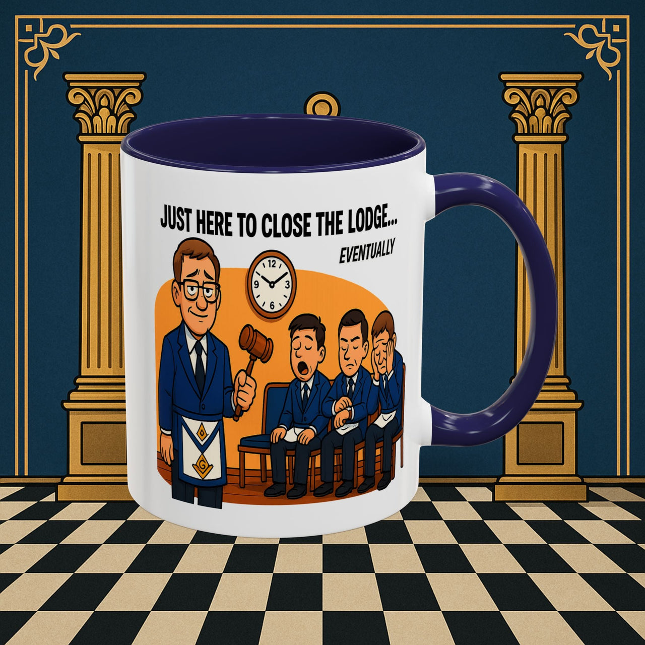 Masonic Mugs - Lodge of Endless Deliberation - Senior Warden Printify