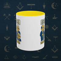 Masonic Mugs Ready to Go – Hang In There! (Accent Coloured 11oz Mug) Printify