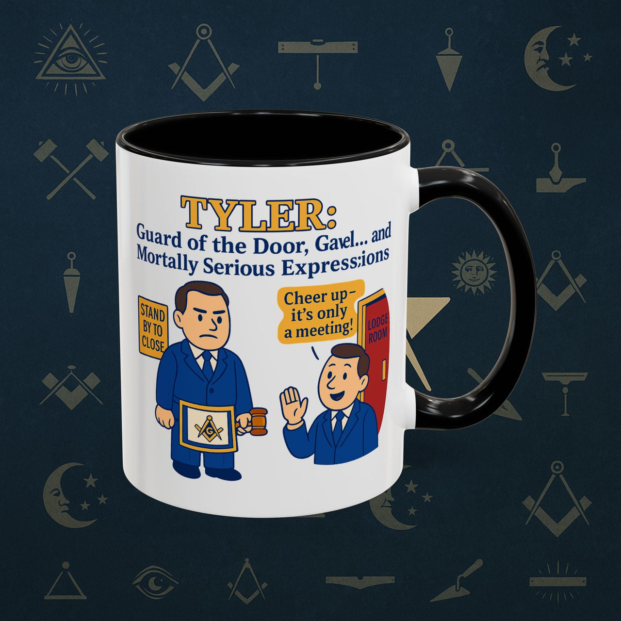 Masonic Mugs - Masonic Mysteries - Tyler Printify