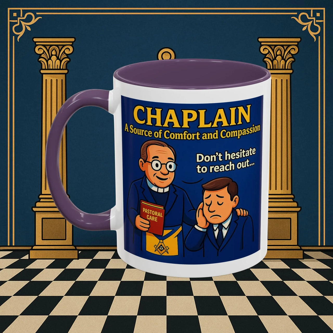 Masonic Mugs - Healing Hearts - Chaplain Printify