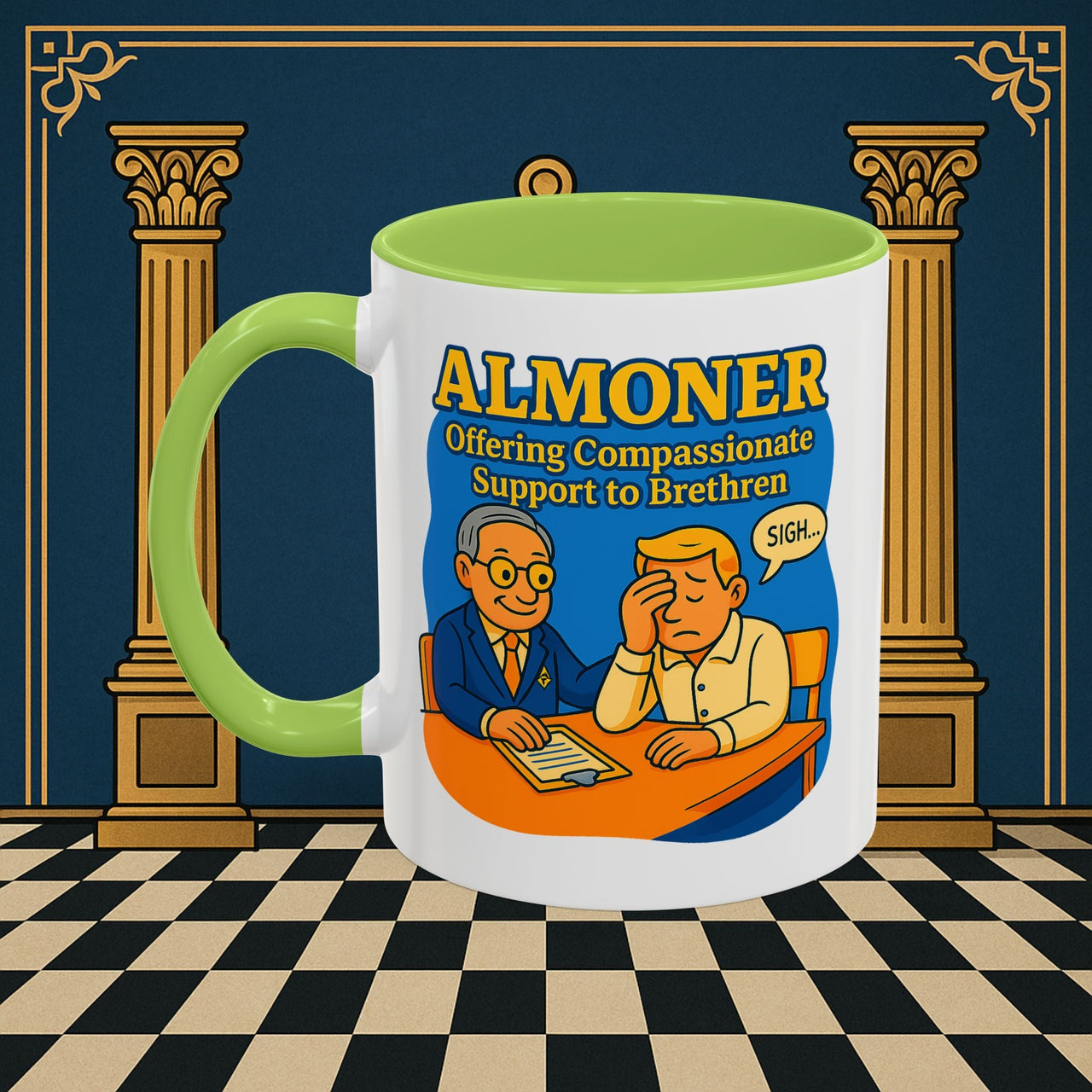 Masonic Mugs - Bureaucratic Empathy - Almoner Printify