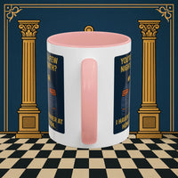 Masonic Mugs Ready to Go – Dinner at Home? Never Heard of It (Accent Coloured 11oz Mug) Printify