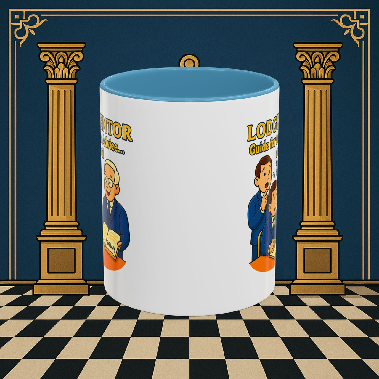 Masonic Mugs - Lodge Mentor: Fraternal Ritual Guidance, Lodge Mentor Printify