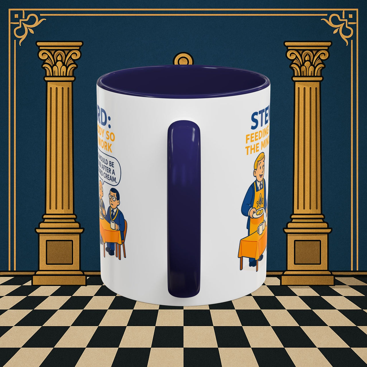Masonic Mugs - Refreshment of Reason - Steward Printify