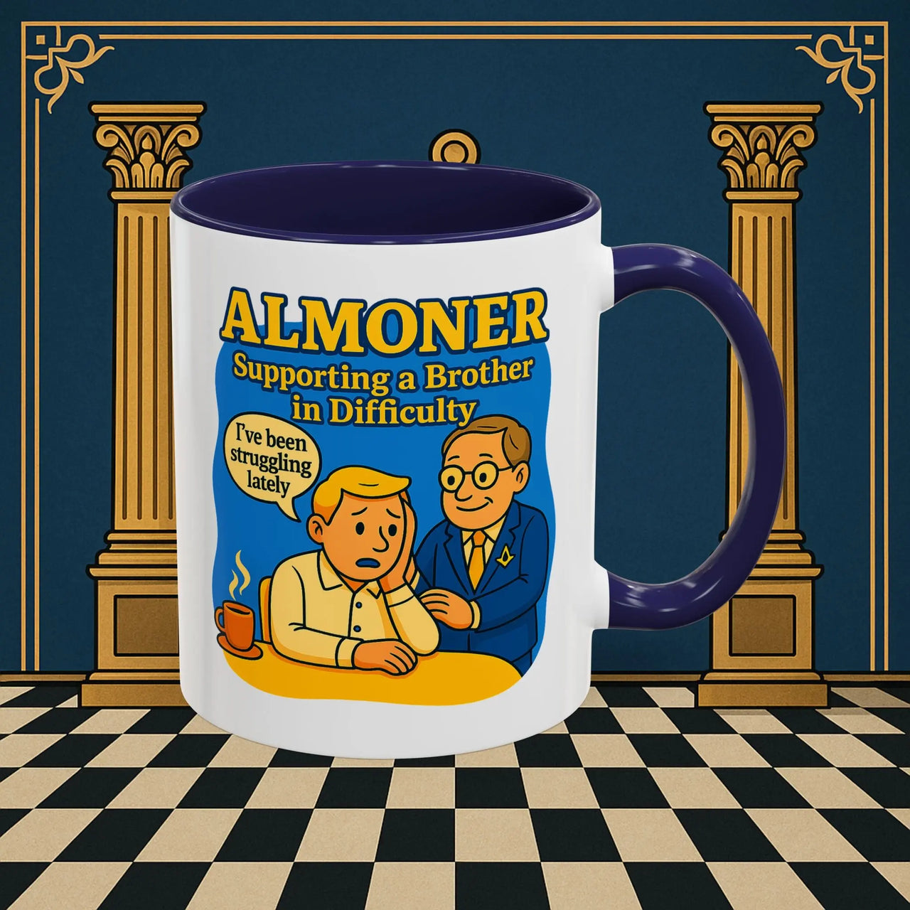 Masonic Mugs - Almoner's Assist - Almoner Printify