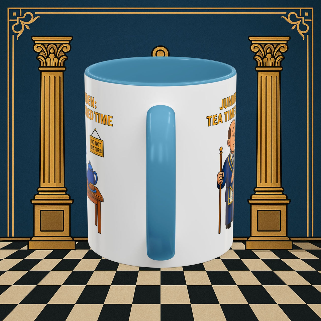 Masonic Mugs - Junior Warden: Tea Time is Sacred, Junior Warden Printify