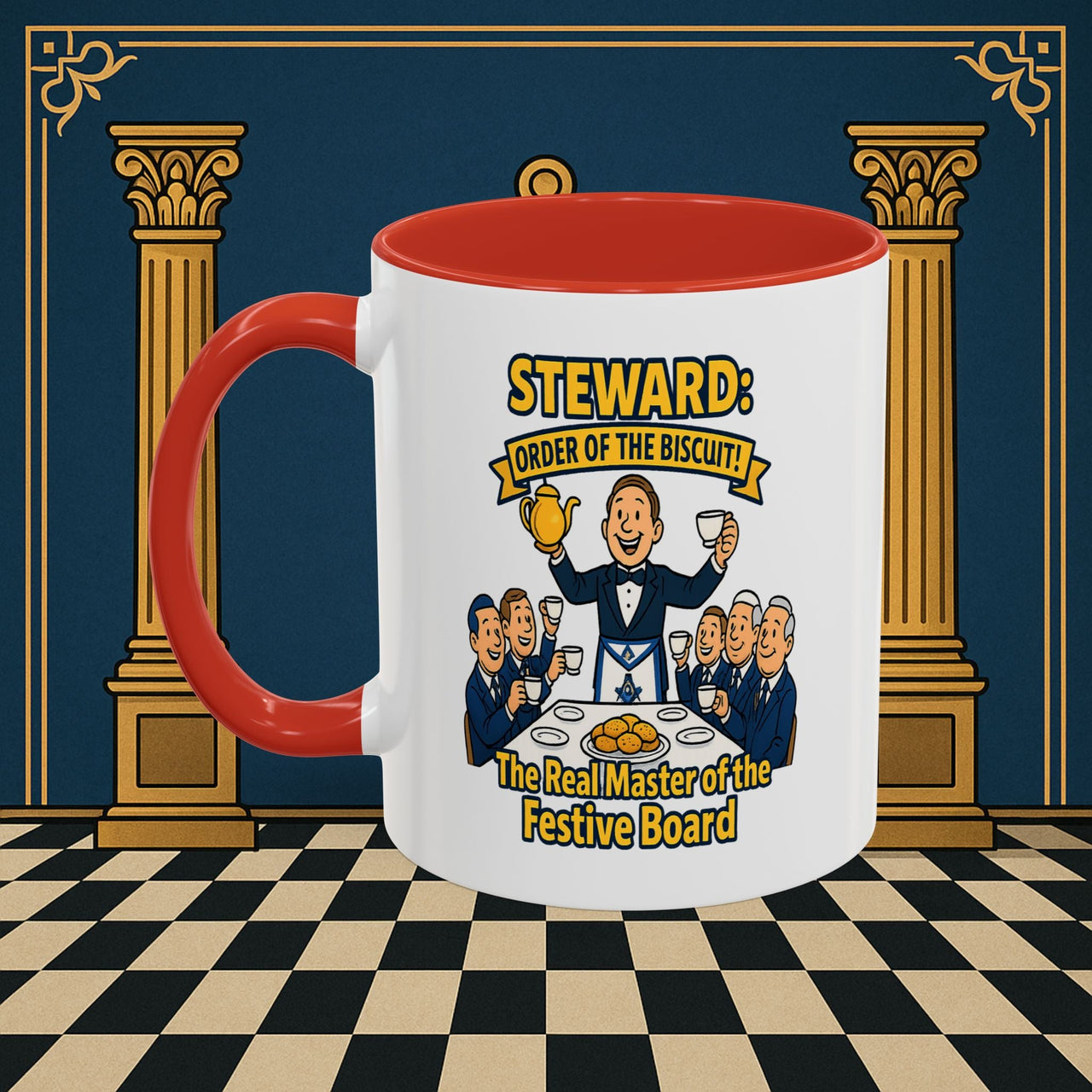 Masonic Mugs - Masonic Tea Party - Steward Printify
