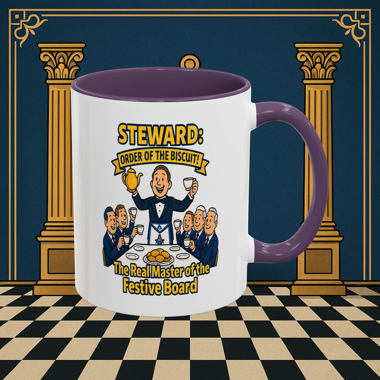 Masonic Mugs - Masonic Tea Party - Steward Printify
