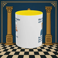 Masonic Mugs Ready to Go – Past Master with a Traffic Cone (Accent Coloured 11oz Mug) Printify