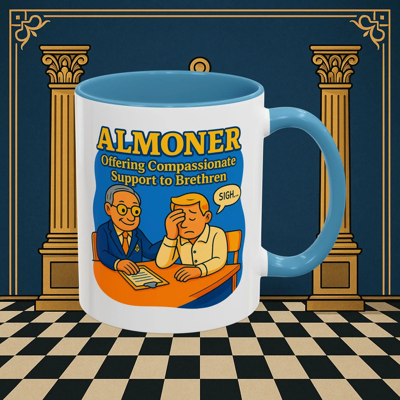 Masonic Mugs - Bureaucratic Empathy - Almoner Printify