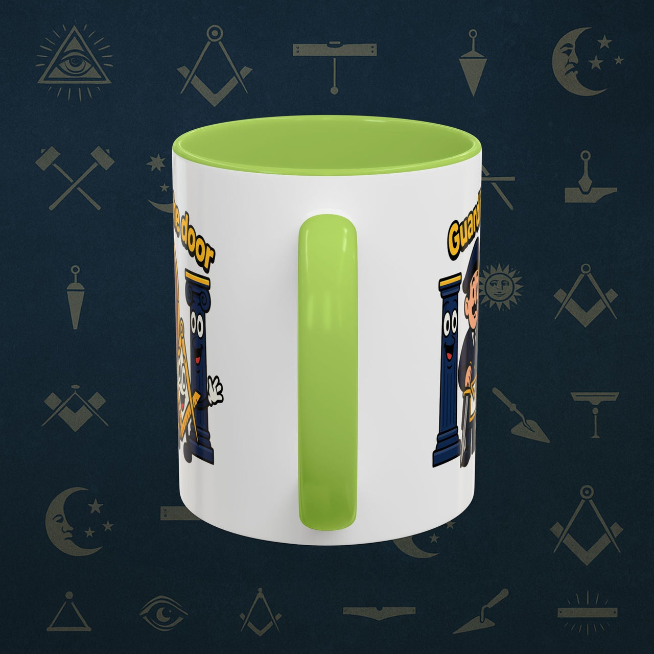 Masonic Mugs - Guarding the Door - Tyler Printify