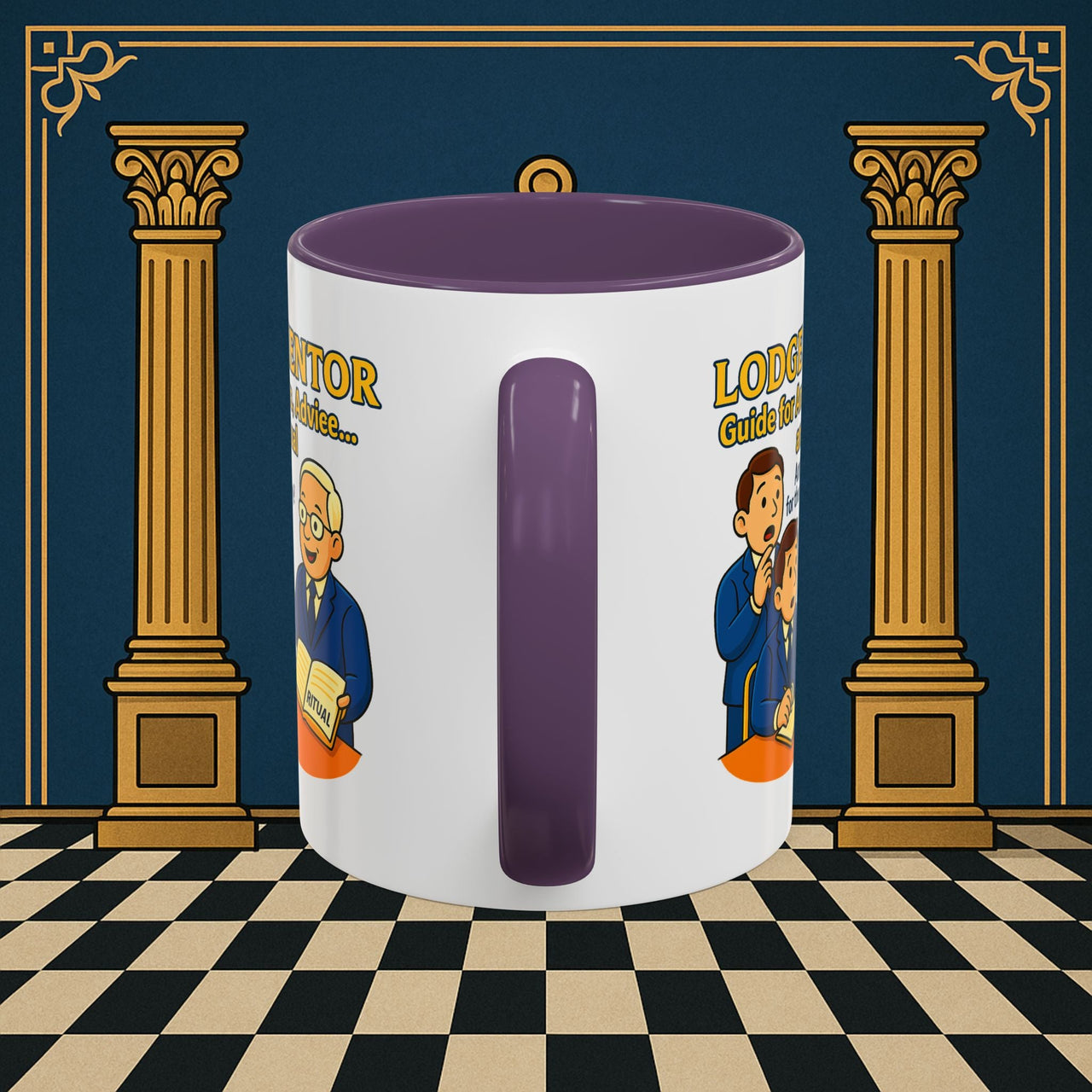 Masonic Mugs - Lodge Mentor: Fraternal Ritual Guidance, Lodge Mentor Printify