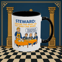 Masonic Mugs - Refreshment of Reason - Steward Printify