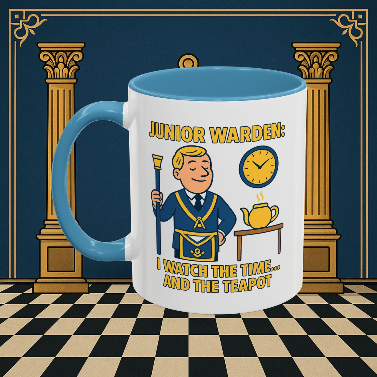 Masonic Mugs - Masonic Moments: Lodge Officer's Tea Time, Junior Warden Printify