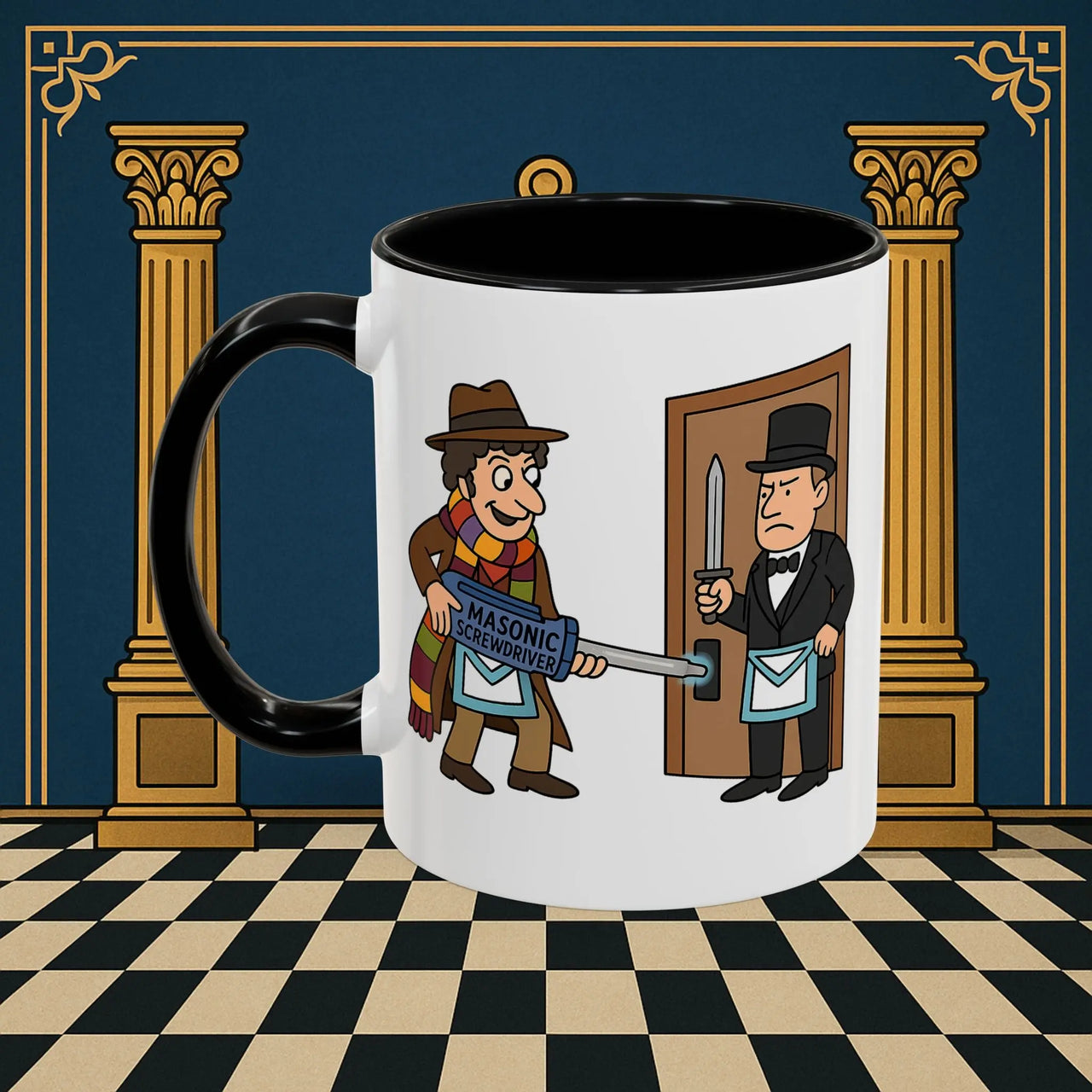 Masonic Mugs – Master of Improvisation (Accent Coloured 11oz Mug) Printify