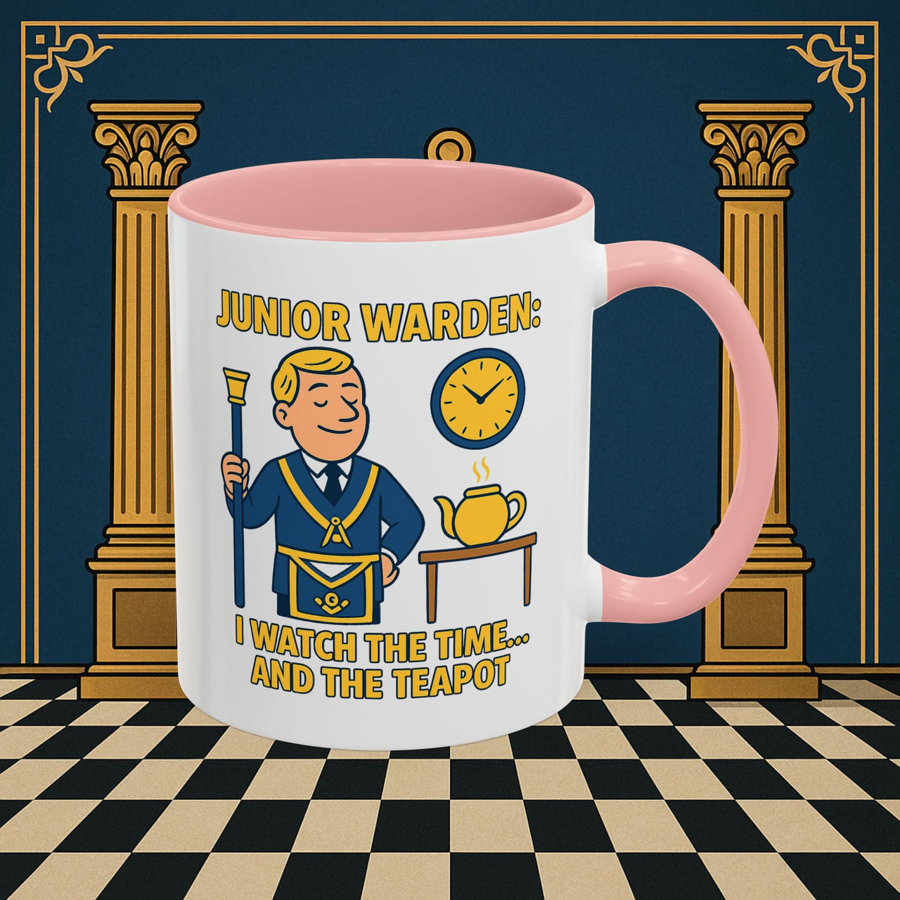 Masonic Mugs - Masonic Moments: Lodge Officer's Tea Time, Junior Warden Printify