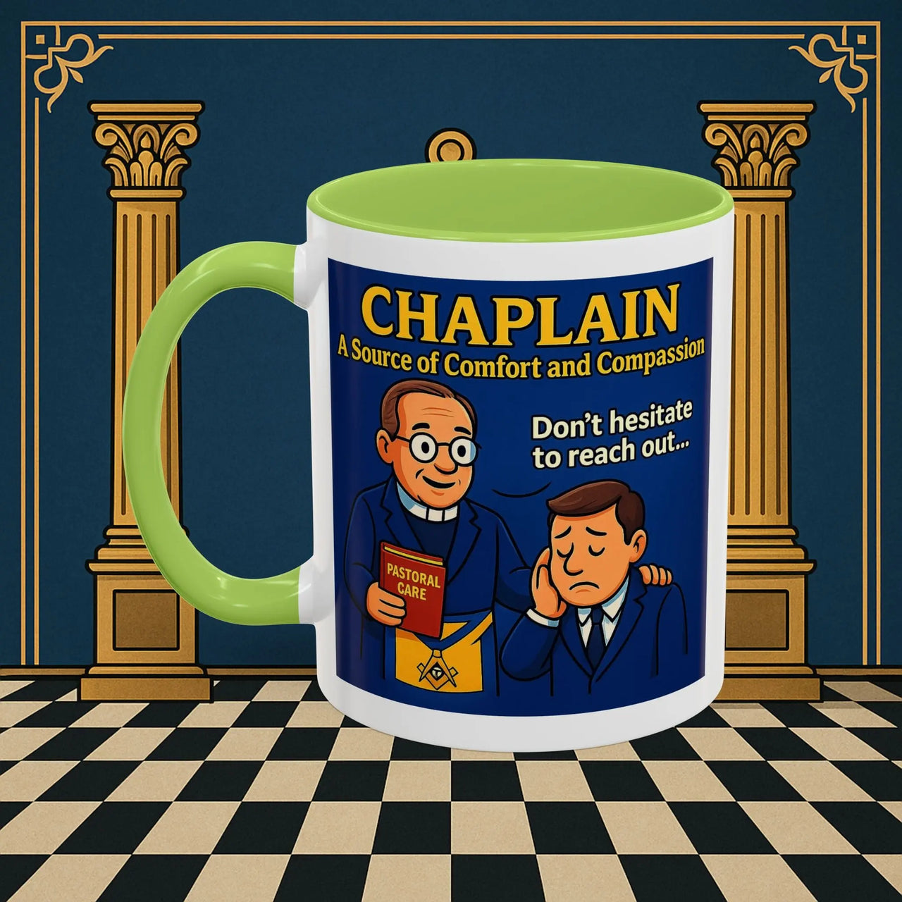Masonic Mugs - Healing Hearts - Chaplain Printify