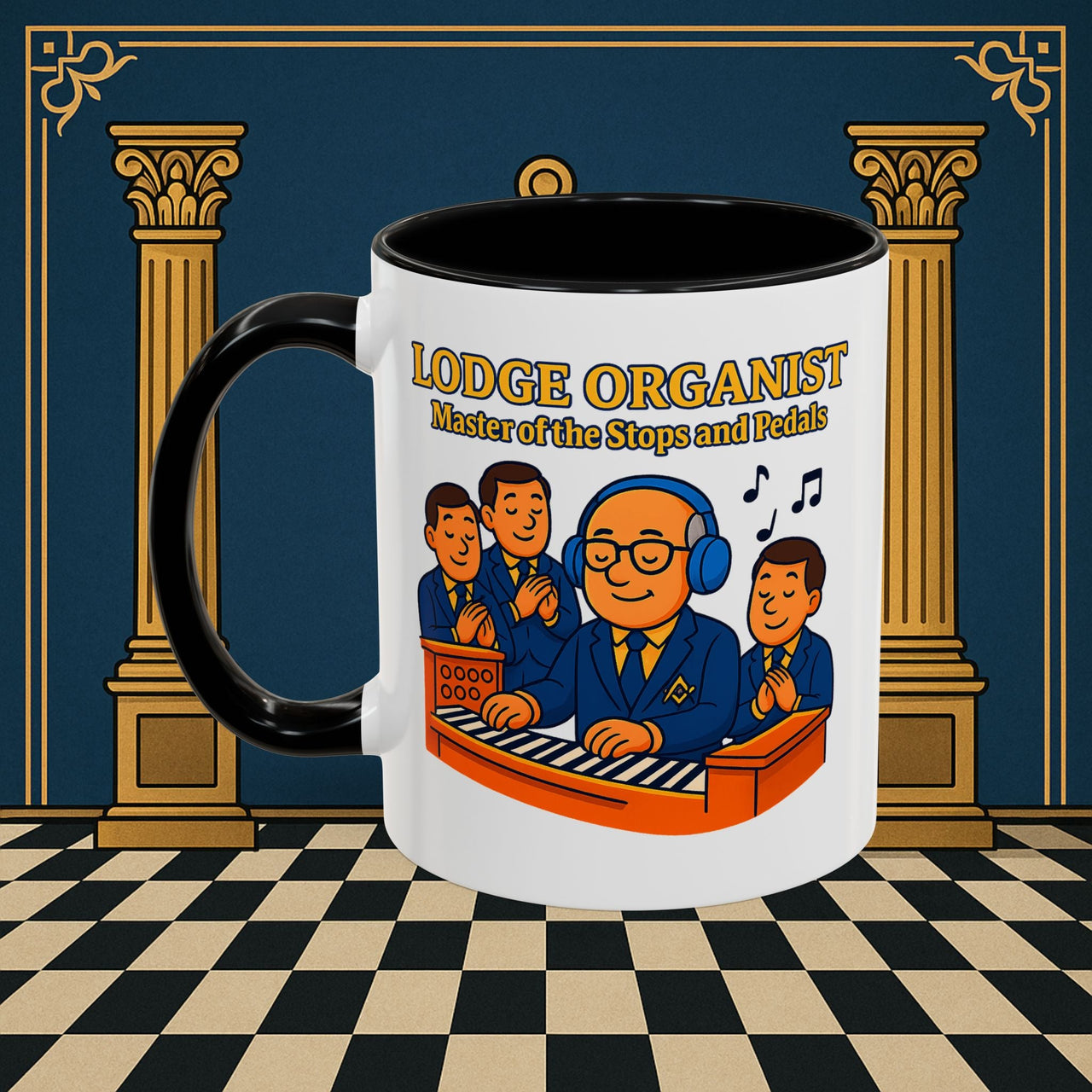 Masonic Mugs - Lodge Maestro - Organist Printify