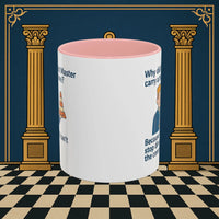 Masonic Mugs Ready to Go – Past Master with a Traffic Cone (Accent Coloured 11oz Mug) Printify