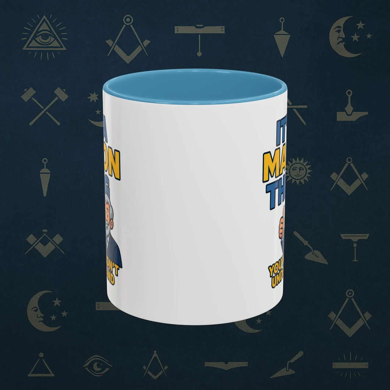 Masonic Mugs Ready to Go – It’s a Mason Thing (Accent Coloured 11oz Mug) Printify