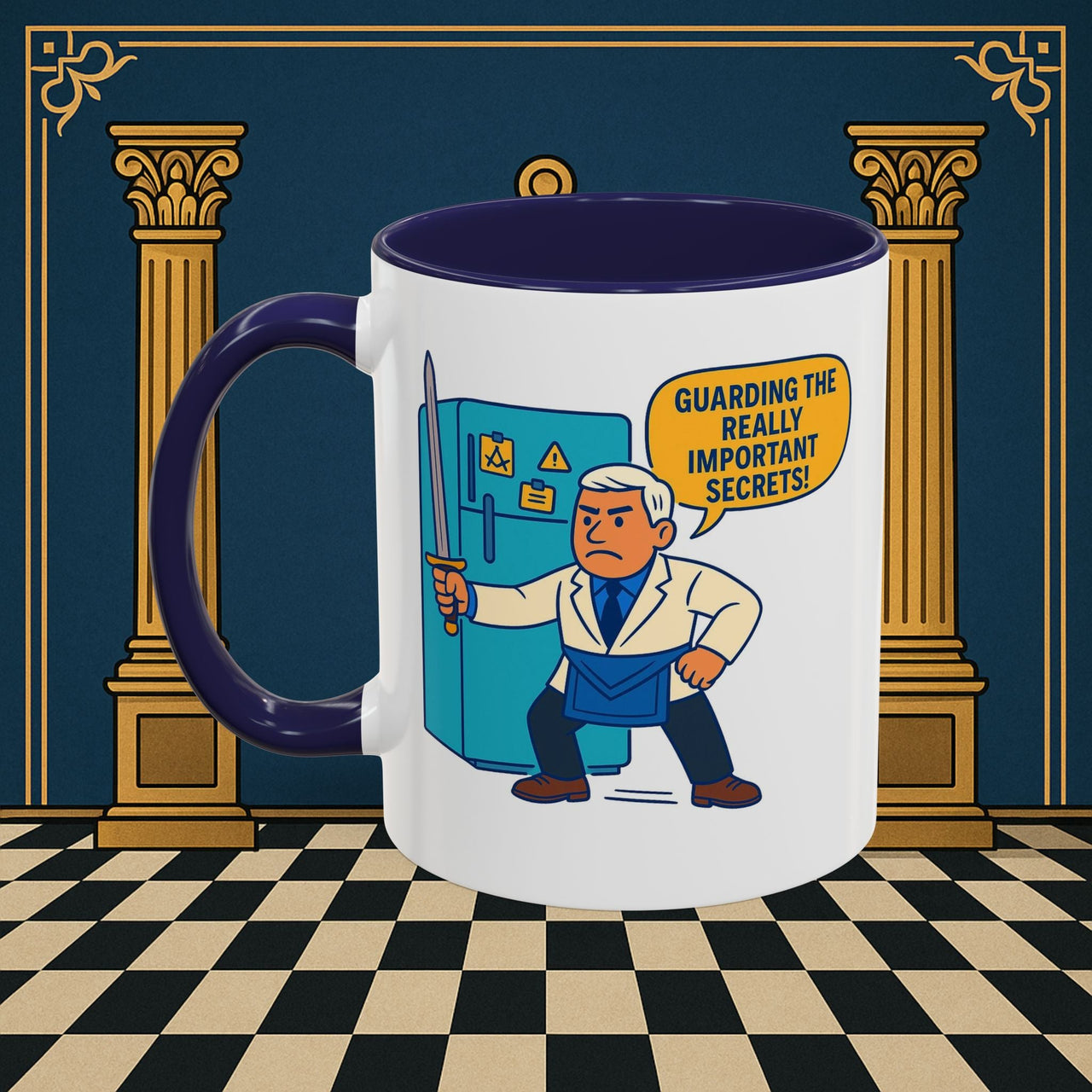 Masonic Mugs - Top Secret Fridge - Tyler Printify