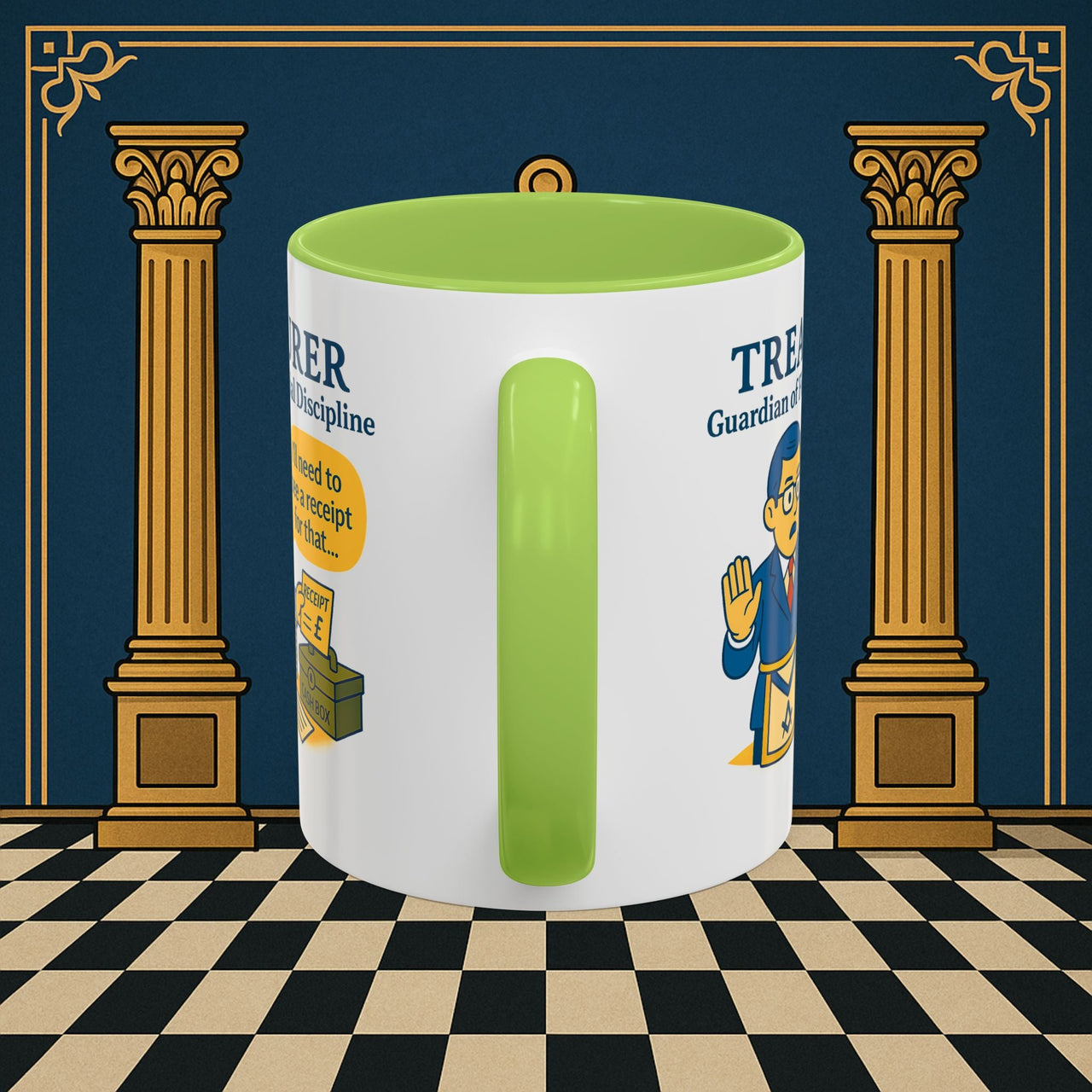 Masonic Mugs - Treasurer's Tally - Treasurer Printify