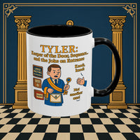 Masonic Mugs - Tyler's Doorway Dilemma - Tyler Printify