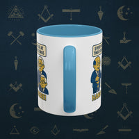 Masonic Mugs Ready to Go – Hang In There! (Accent Coloured 11oz Mug) Printify