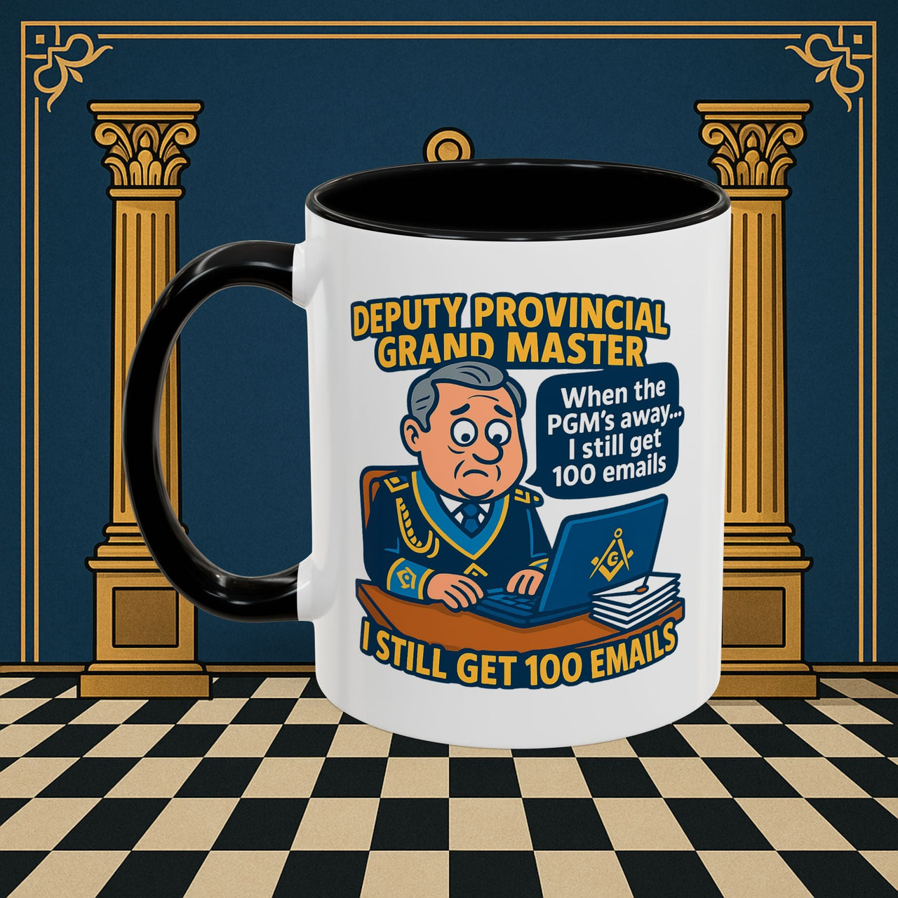 Masonic Mugs - Email Overload - Deputy Provincial Grand Master Printify