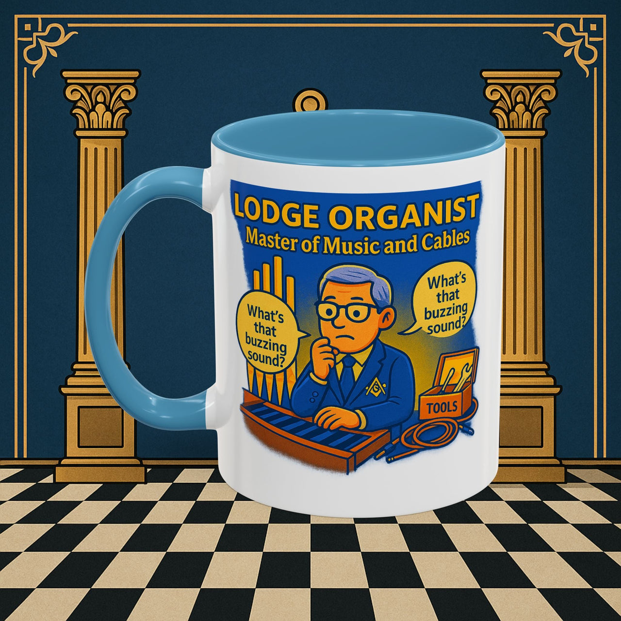 Masonic Mugs - Buzz Kill - Organist Printify