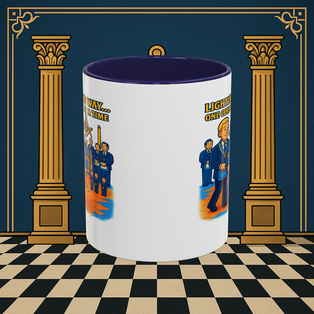 Masonic Mugs - Illuminated Brotherhood - Senior Deacon Printify
