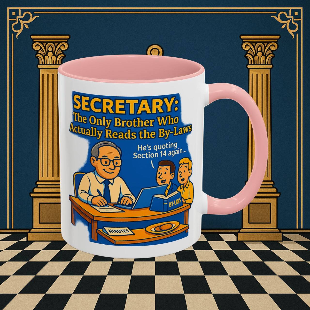 Masonic Mugs - Bureaucratic Bliss - Secretary Printify