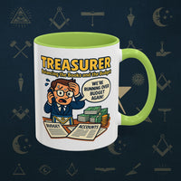 Masonic Mugs - Budget Blues - Treasurer Printify
