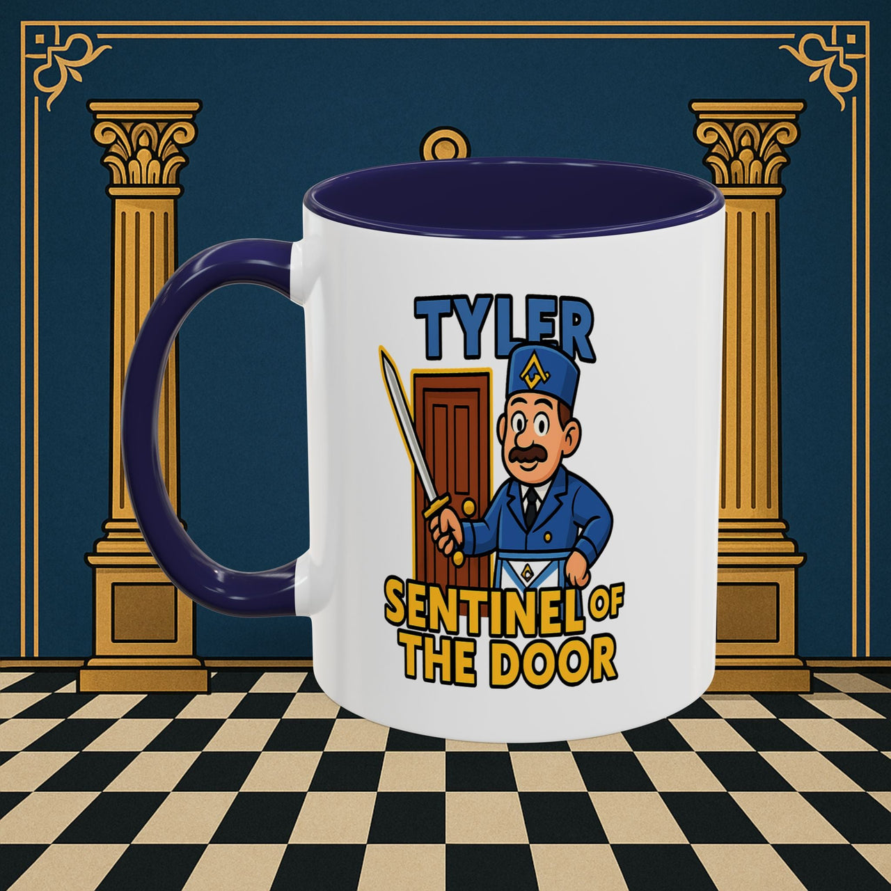Masonic Mugs - Tyler's Watchful Guard - Tyler Printify
