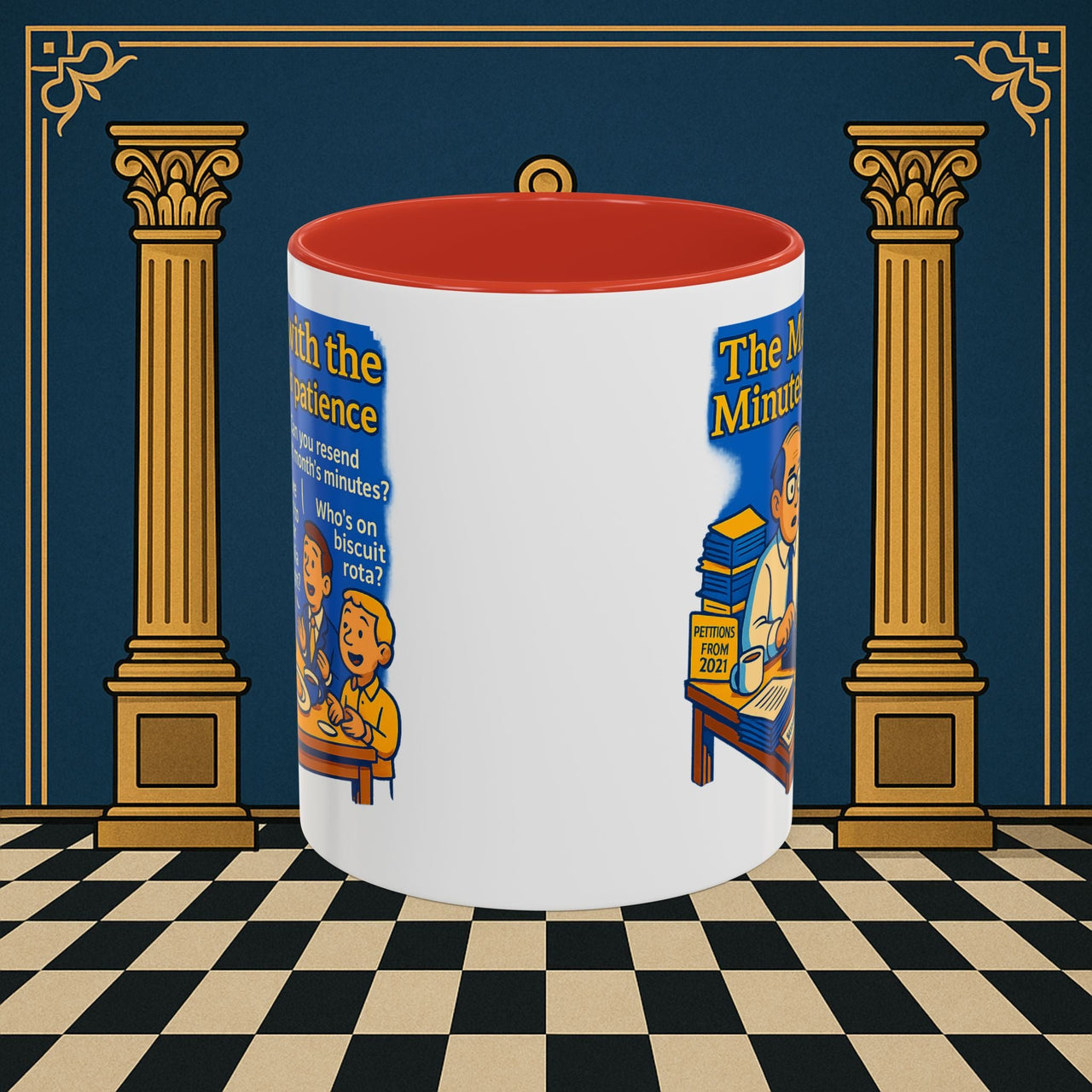 Masonic Mugs - Bureaucratic Blues - Secretary Printify