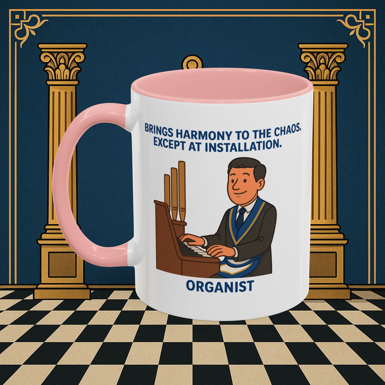 Masonic Mugs - Harmony Amid Chaos - Provincial Organist Printify