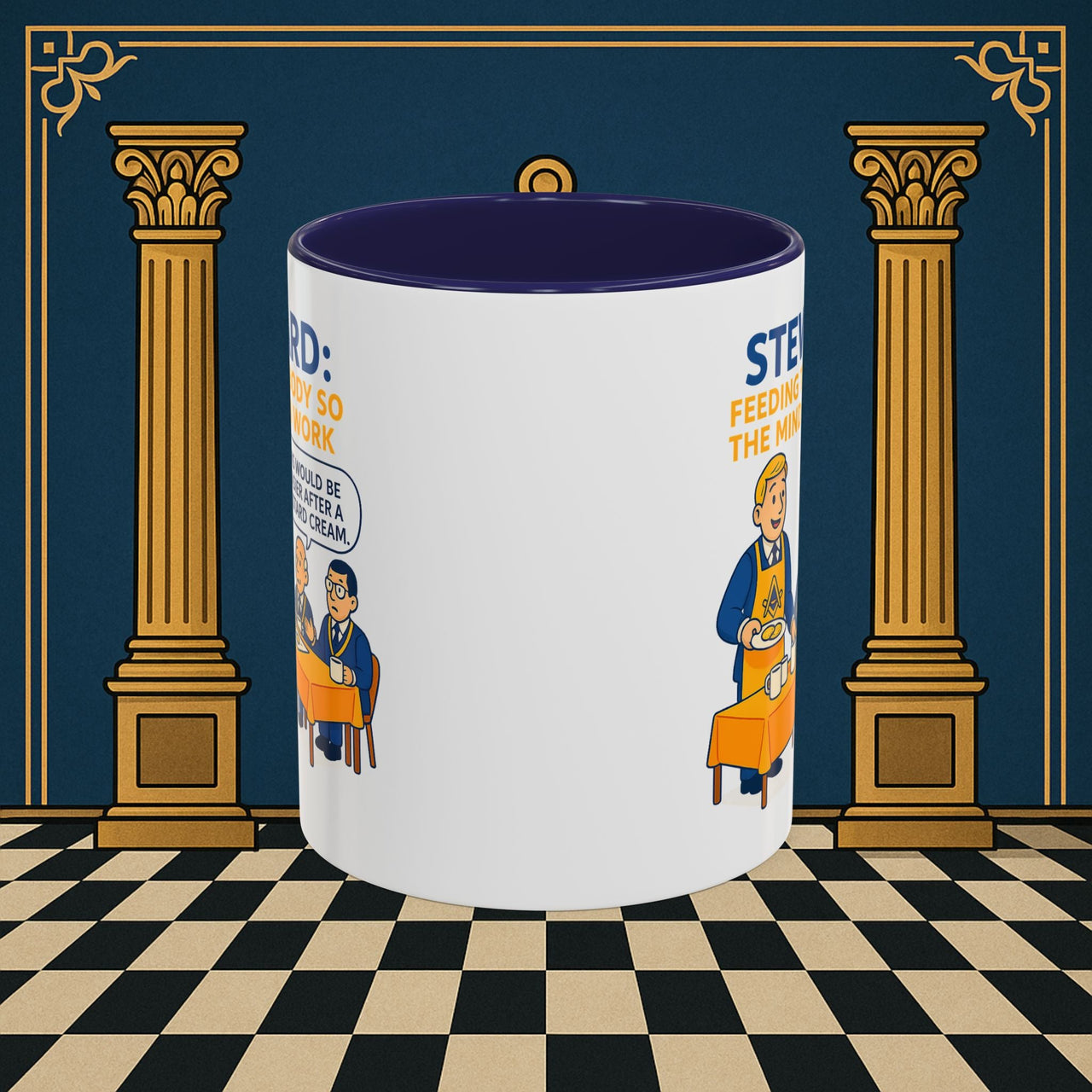 Masonic Mugs - Refreshment of Reason - Steward Printify
