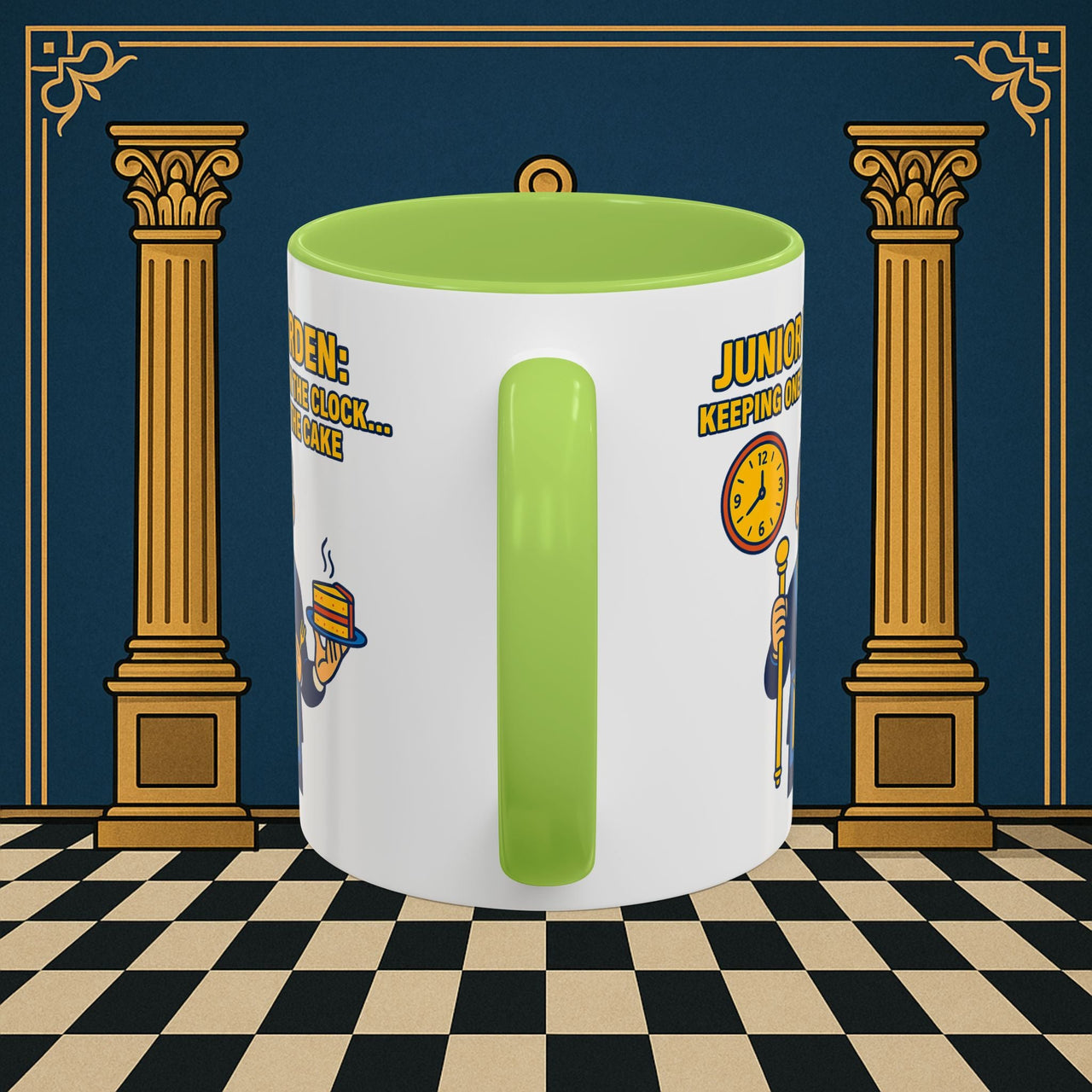 Masonic Mugs - Masonic Vigilance: Junior Warden's Timekeeping Duty,  Junior Warden Printify