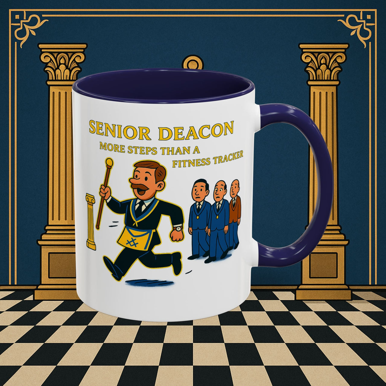 Masonic Mugs - Stepping Out - Senior Deacon Printify