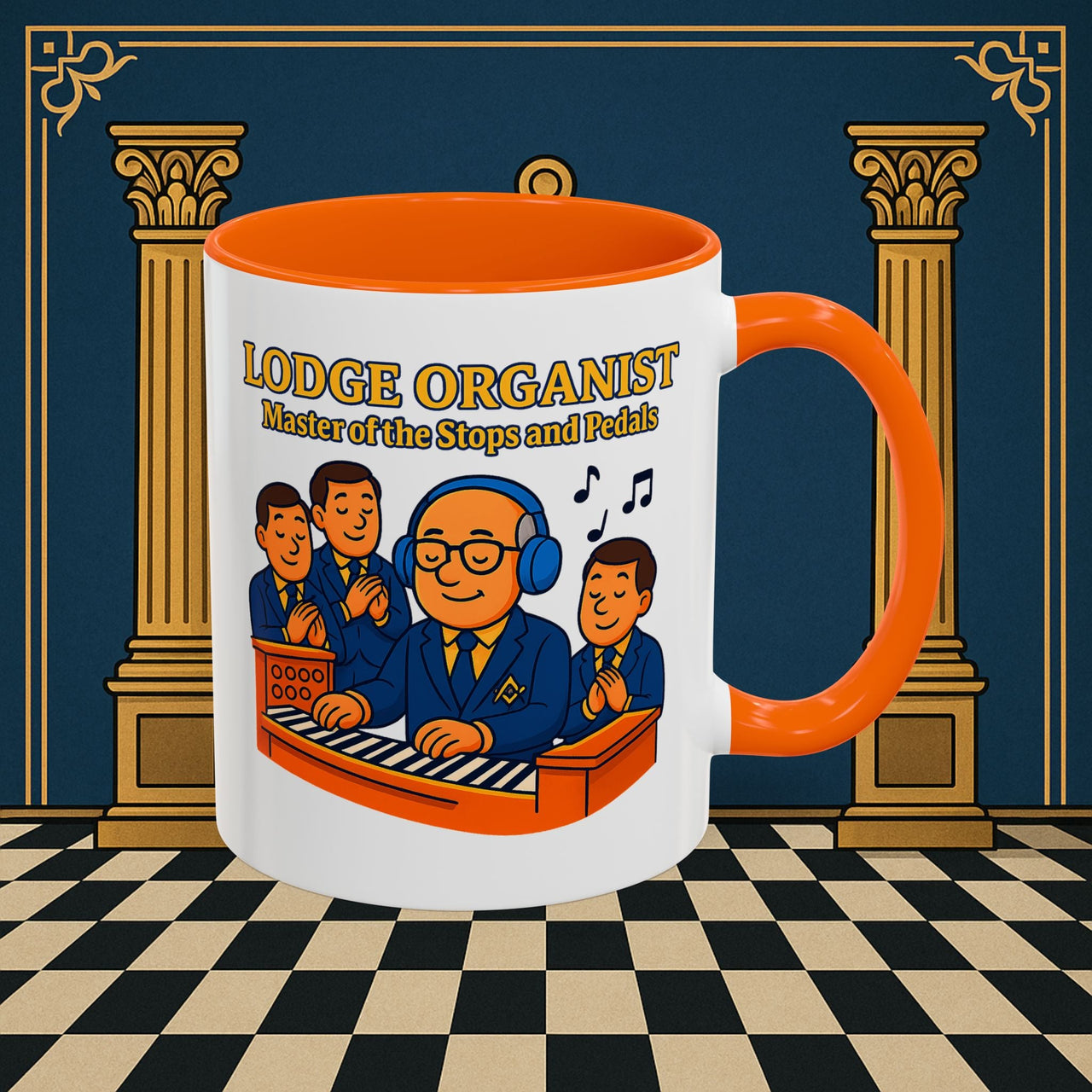 Masonic Mugs - Lodge Maestro - Organist Printify