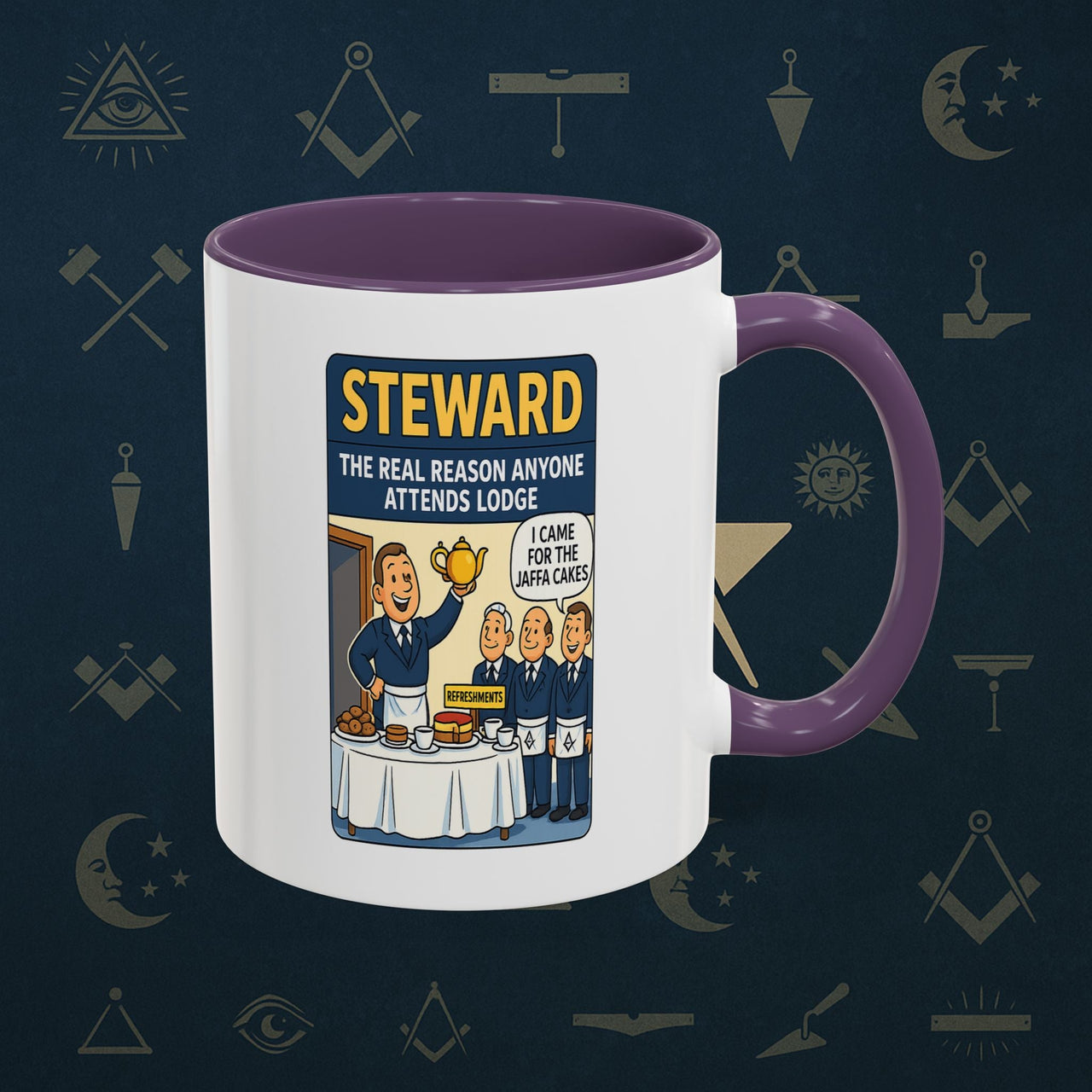 Masonic Mugs - Cake and Conspiracy - Steward Printify
