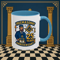 Masonic Mugs - Masonic Legacy - 25 years anniversary Printify