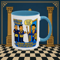Masonic Mugs - Masonic Mysteries Unveiled: Lodge Leadership Comedy, Junior Deacon Printify