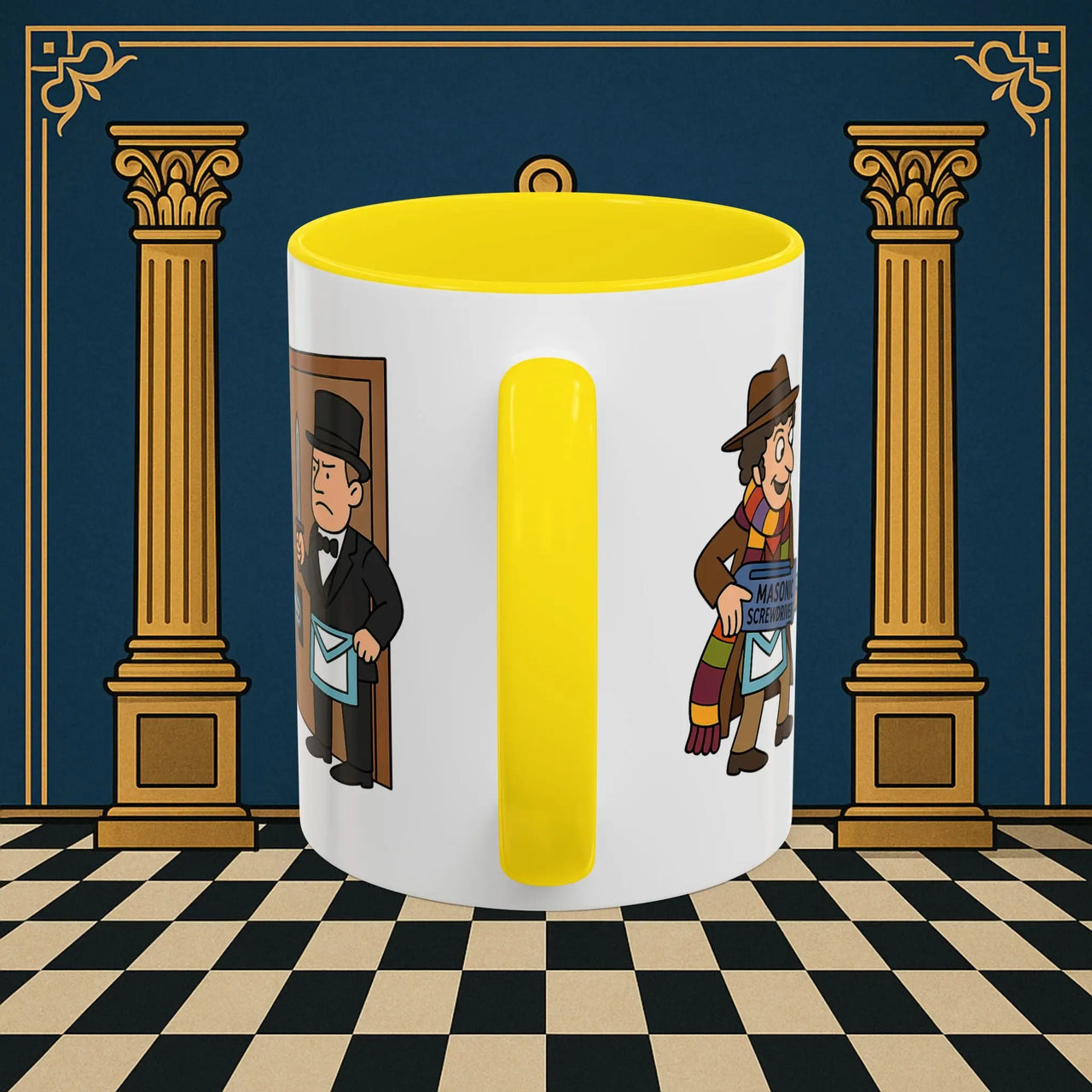 Masonic Mugs – Master of Improvisation (Accent Coloured 11oz Mug) Printify