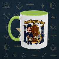 Masonic Mugs - Guarding the Door - Tyler Printify